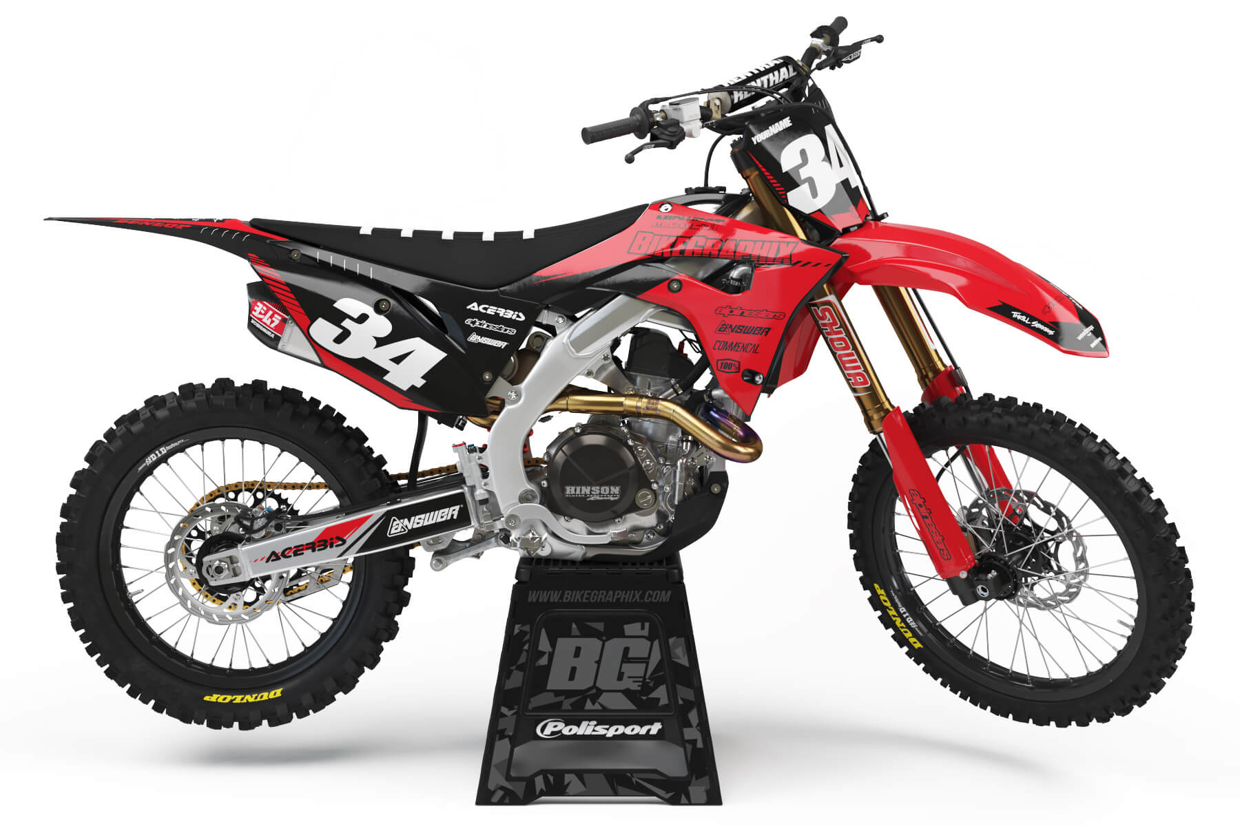 Honda Prime Semi Custom Motocross Graphics BikeGraphix