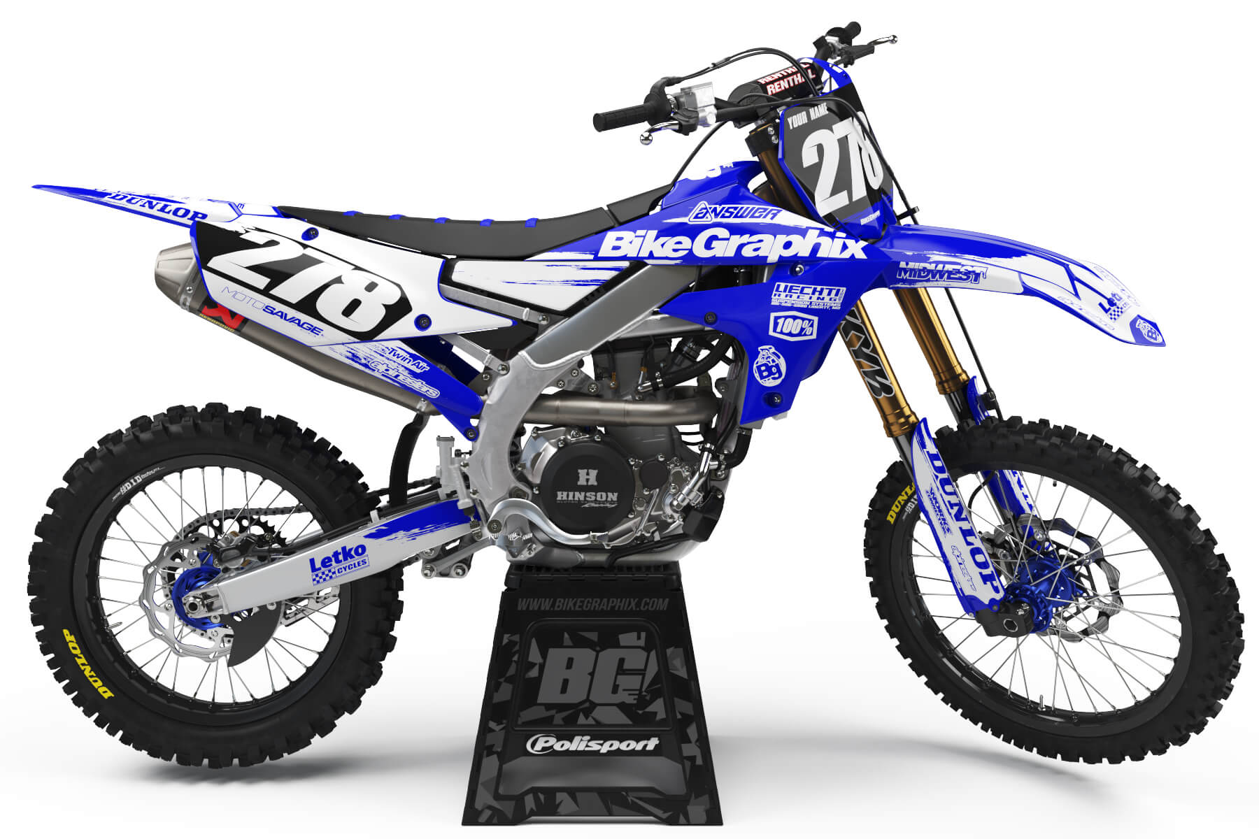 Yamaha Phoenix Semi Custom Motocross Graphics BikeGraphix