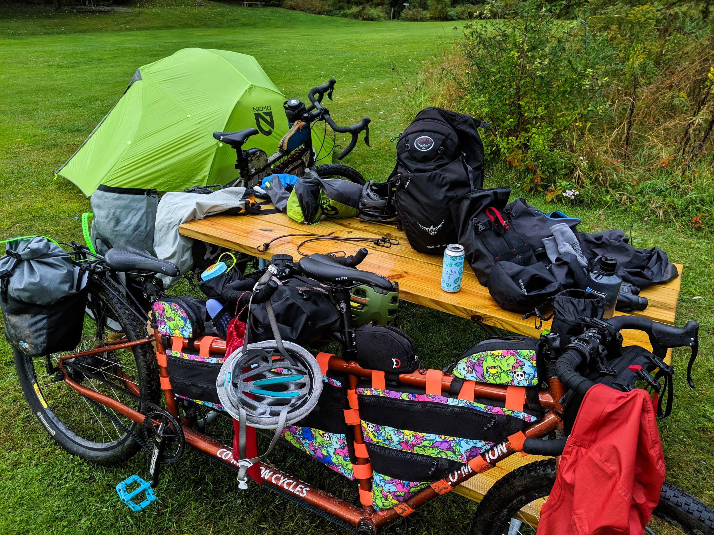 Reader's Rig Buddy and Deanna's CoMotion Java Tandem