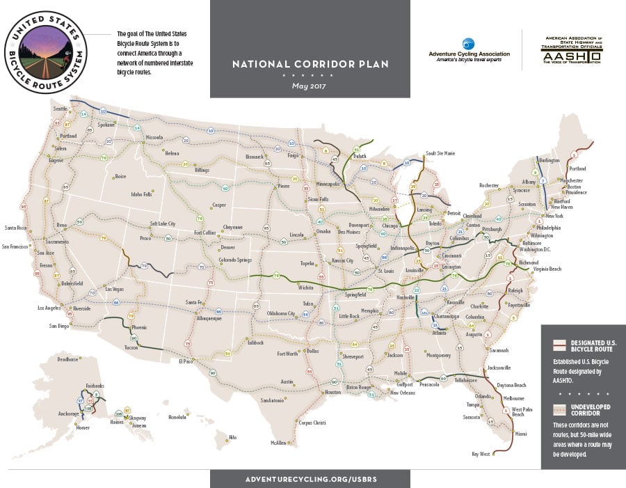 Pennsylvania 25th State to Join the U.S. Bicycle Route System