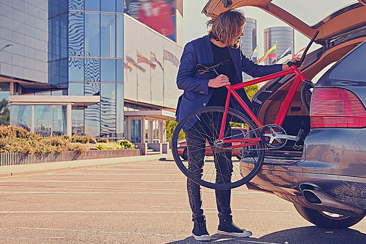 How To Transport A Bike Without A Rack Bicycle Hauling