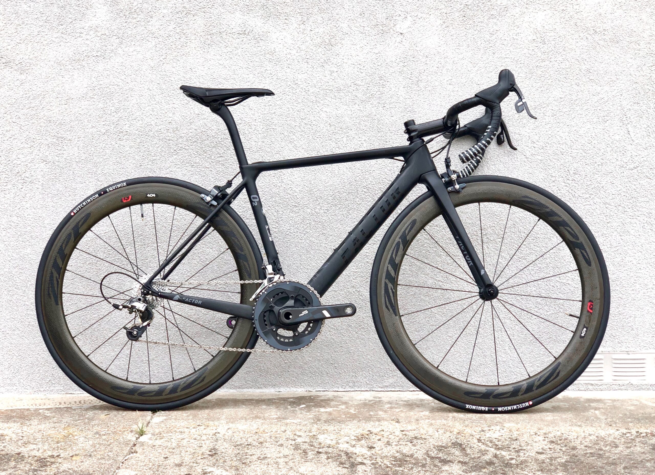 Factor O2 HiEnd Aero Carbon Road Bike Sram Force Stealth Black w/o