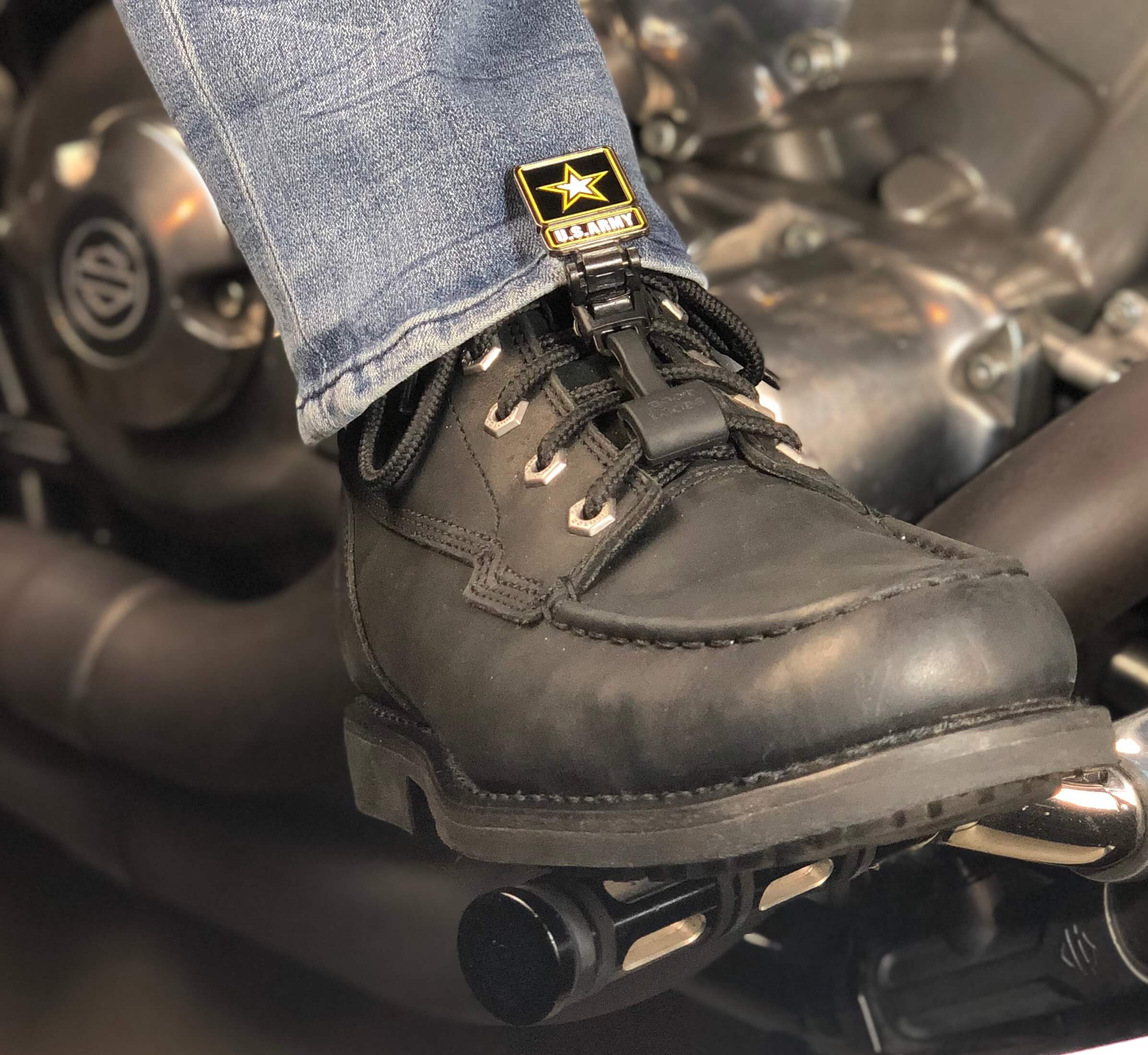 US Army BootLoops Set Biker Boot Straps