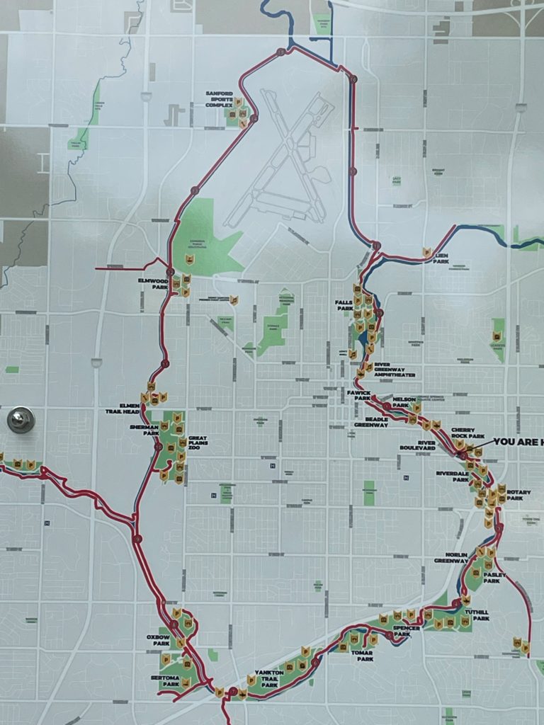 Sioux Falls Bike Trails Map Ailina Laurette