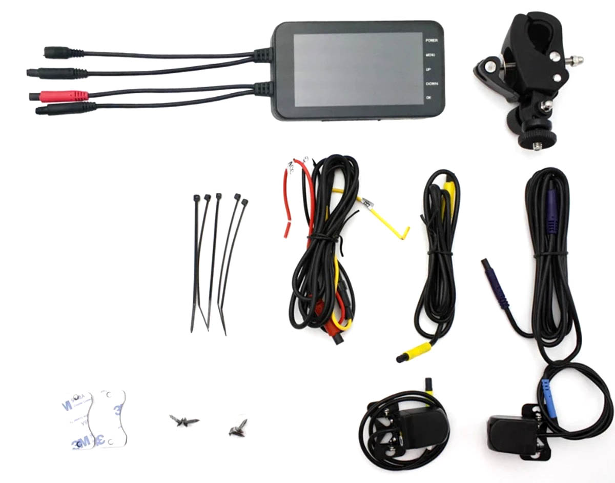 Motorcycle Dash Cam Dual Cameras for Front and Rear The Bikers' Den