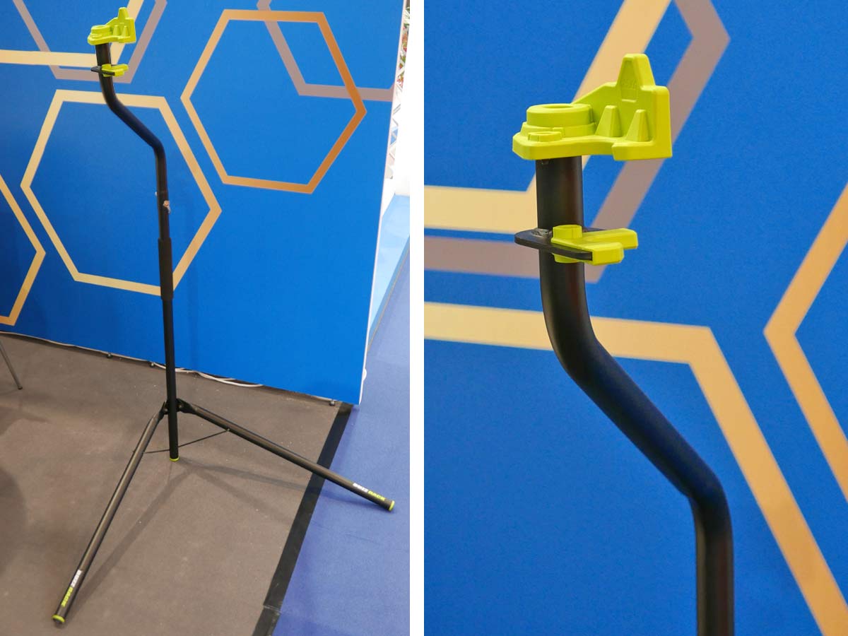 EB18 Buzz Rack cradles your bike in simple work stands, hauls bikes by