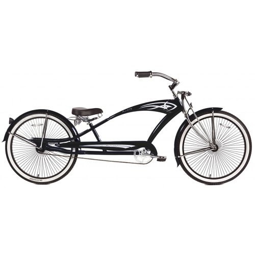 Micargi GTS Beach Cruiser Bike, Black Puma, 26Inch