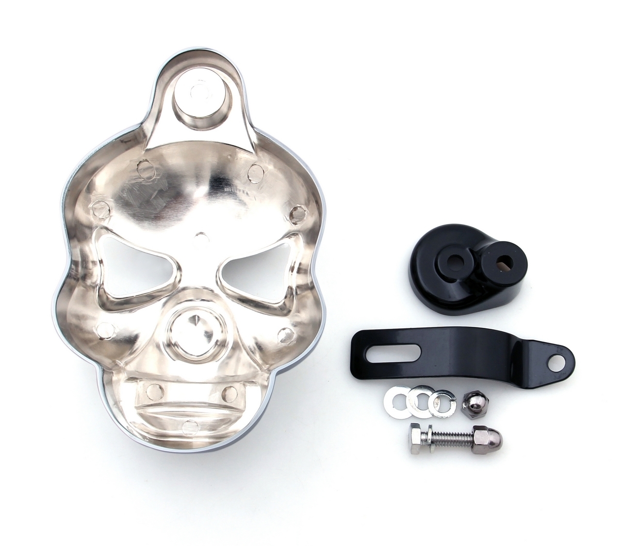 Skull Horn Cover Harley Davidson Softail Dyna Glide Big Twin Electra