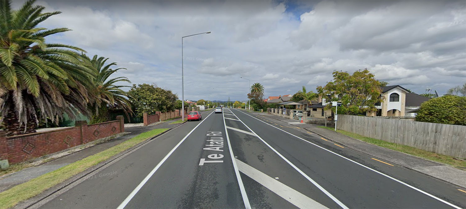 Te Atatu (south) T2 and bus priority lanes Bike Te Atatu