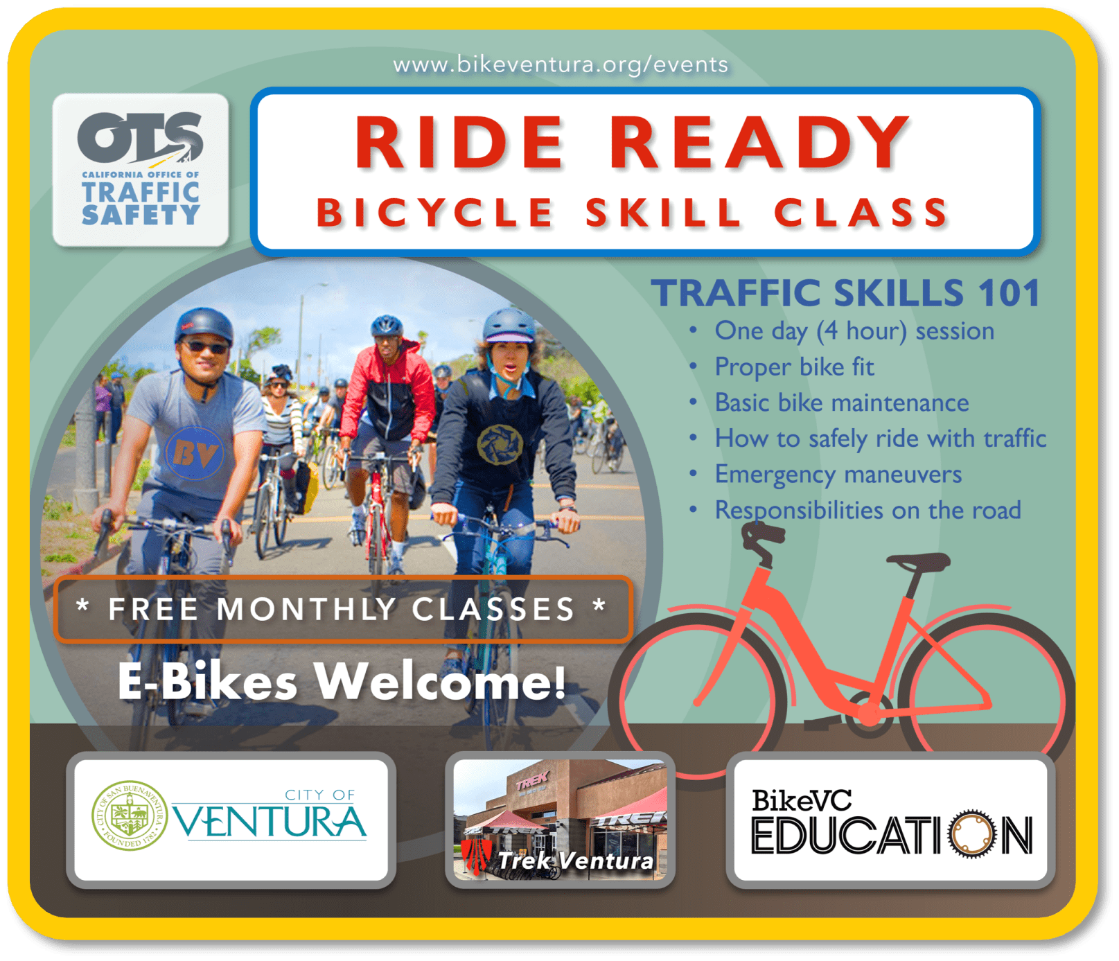 Ride Ready Classes Bike Ventura County