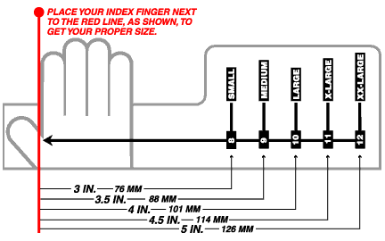 Nomex Flyer Gloves Size Chart - Leather & Sports Gloves Bilal Brothers