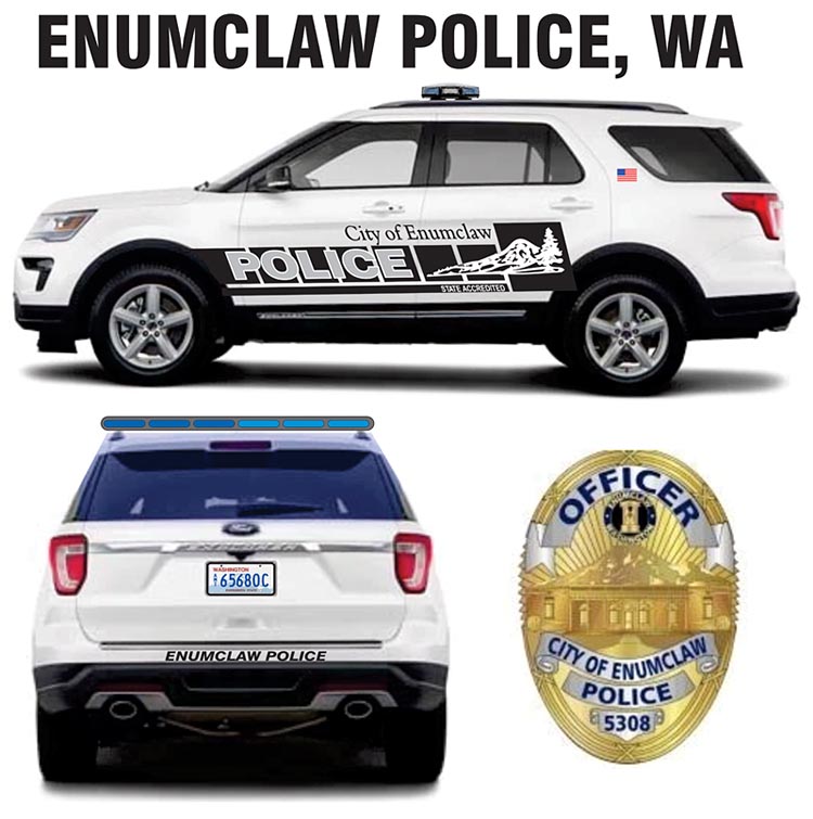 Enumclaw Police, Washington Explorer Bilbozodecals