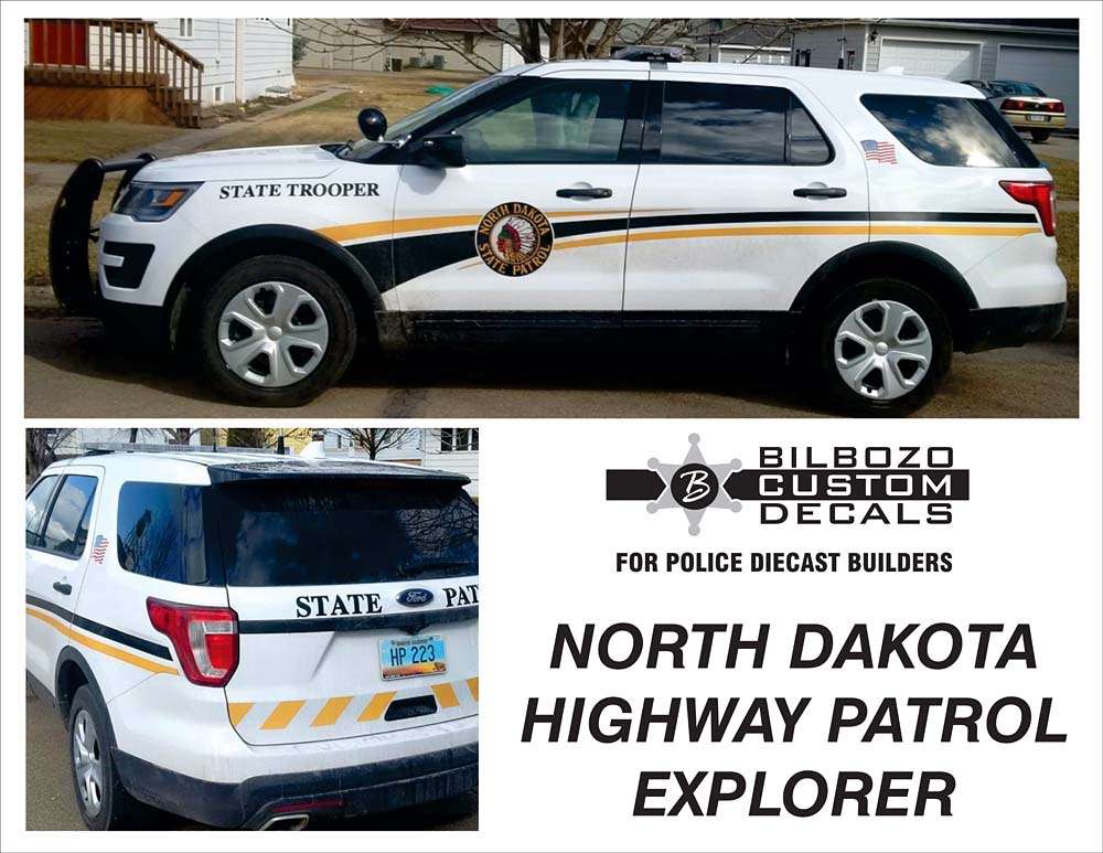 North Dakota State Patrol Explorer Bilbozodecals
