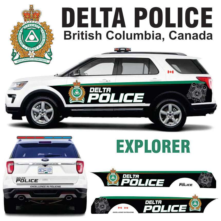 Delta Police, BC Canada Explorer Bilbozodecals