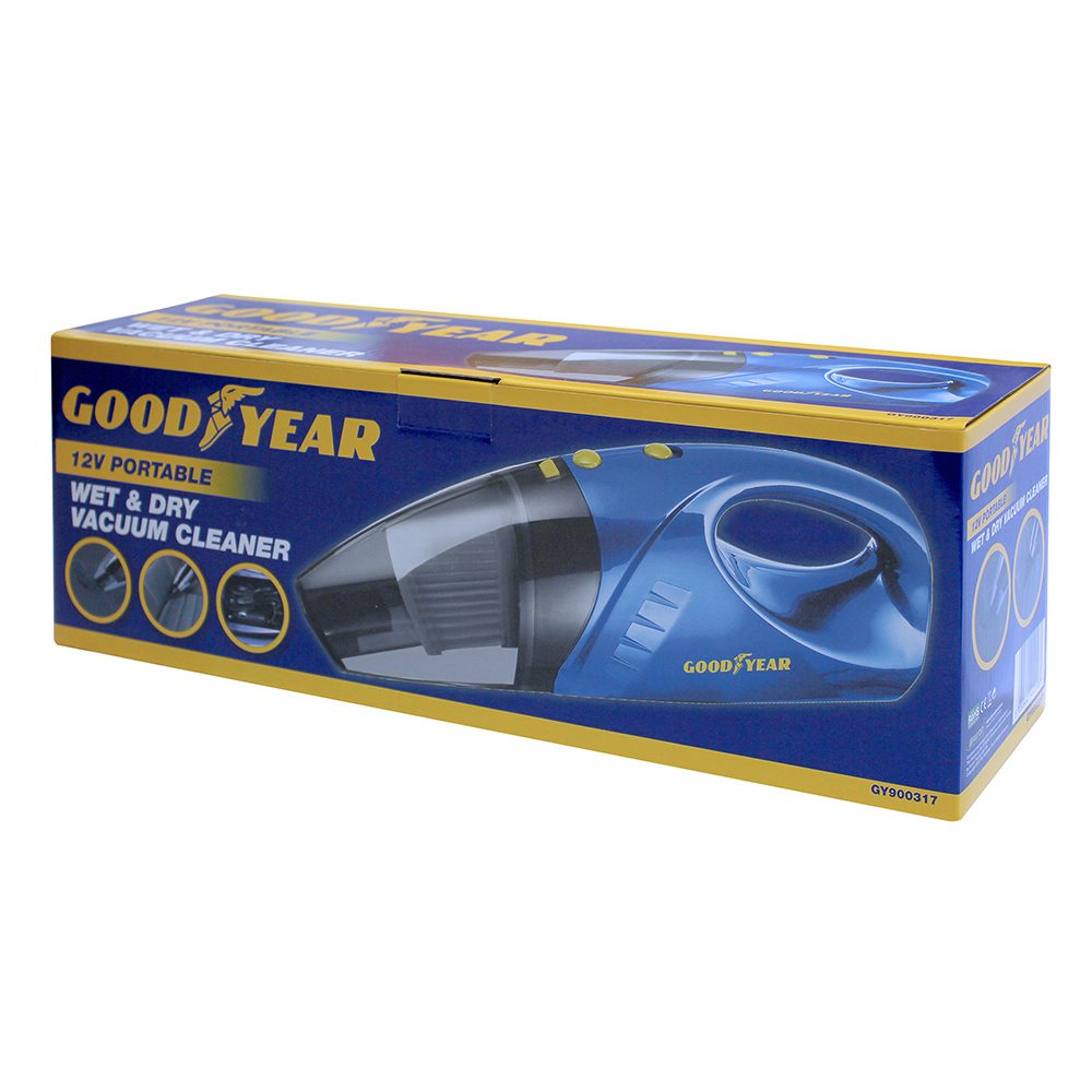 Goodyear 12v Wet and Dry Car Vacuum Cleaner Bilco Direct