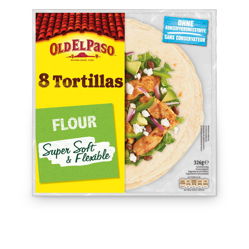 Old el Paso Flour Tortillas 8 Stück 326 g SPAR Switzerland