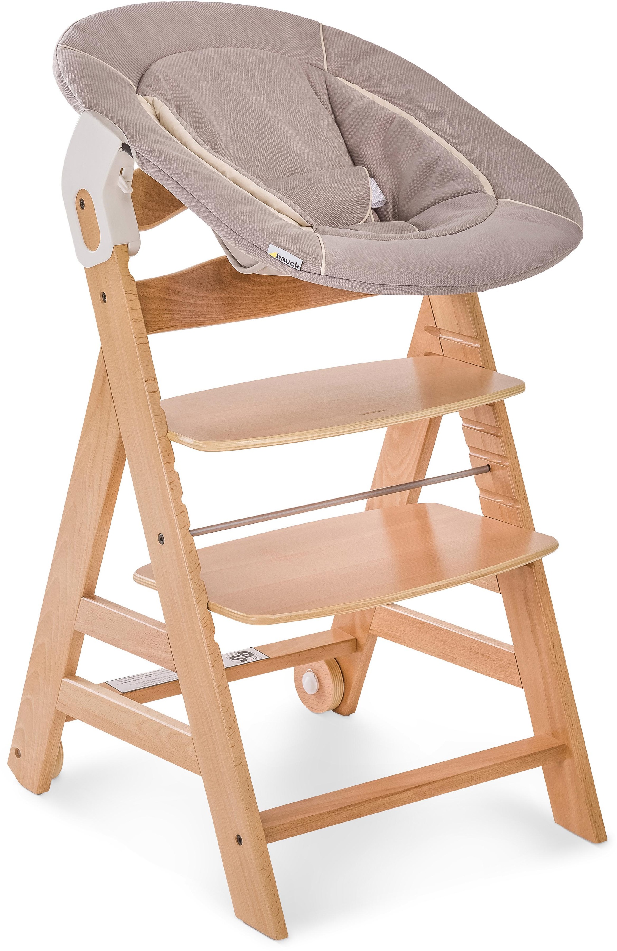 Hauck Hochstuhl »Beta+ Newborn Set 3in1, Nature Stretch