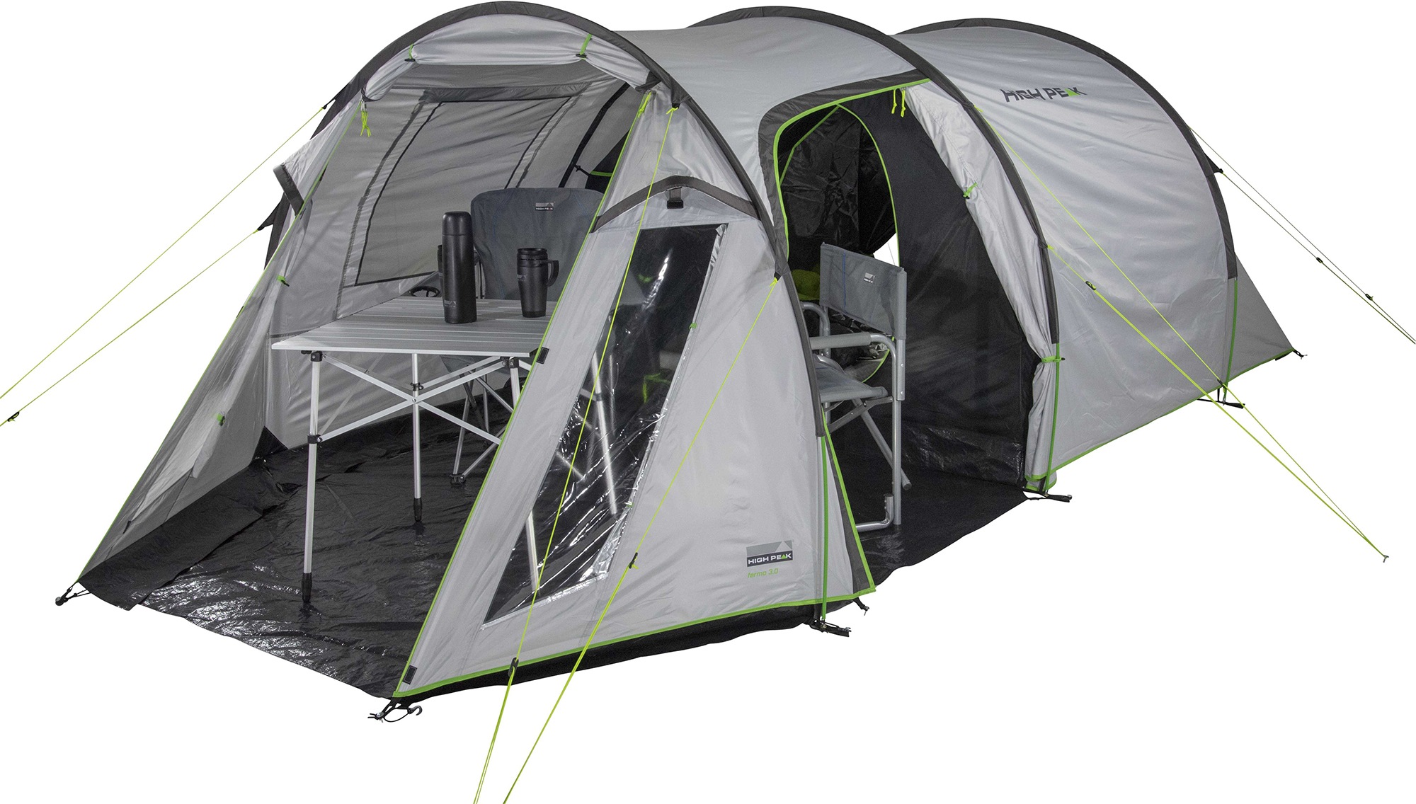 High Peak Tunnelzelt »Zelt Fermo 3.0«, 3 Personen, (mit Transporttasche
