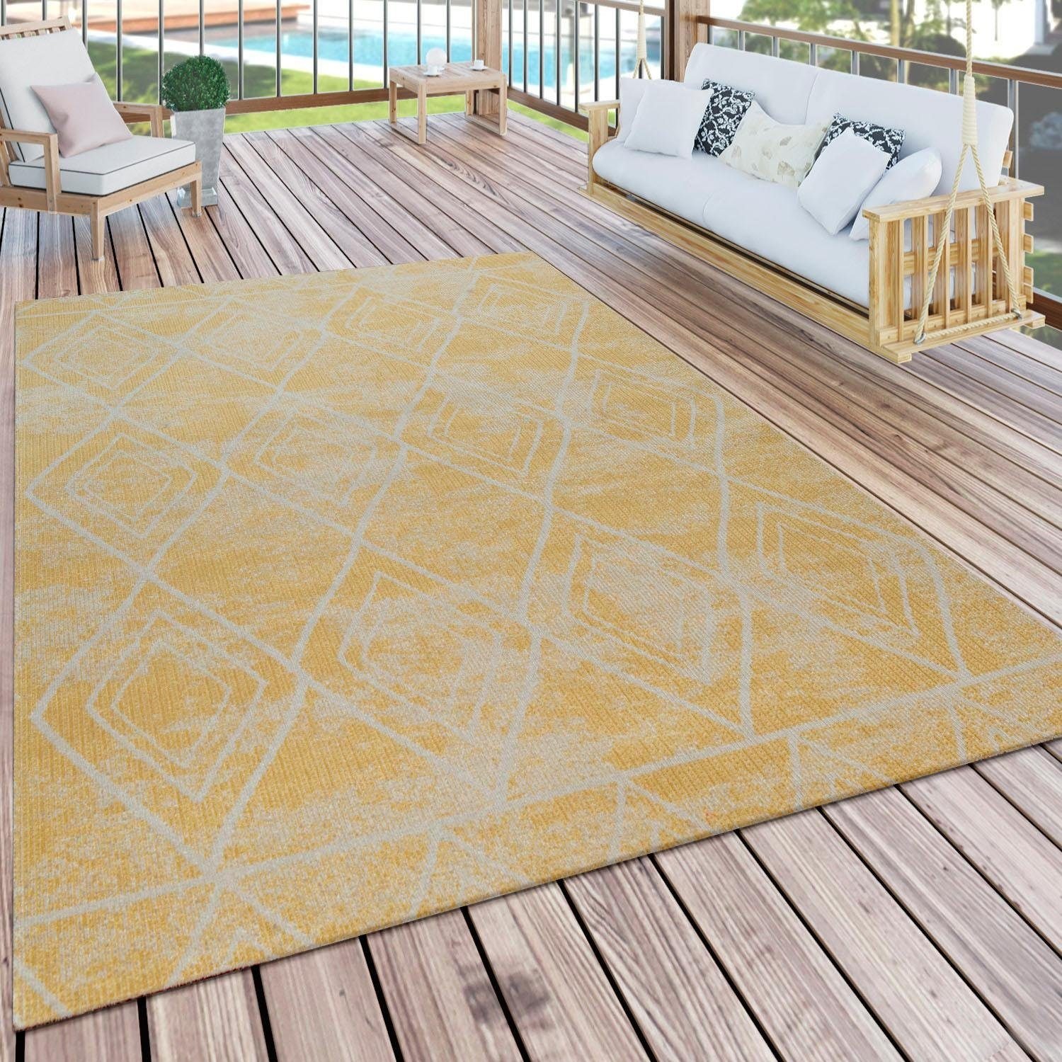 Paco Home Teppich »Artigo 427«, rund, 11 mm Höhe, In und Outdoor
