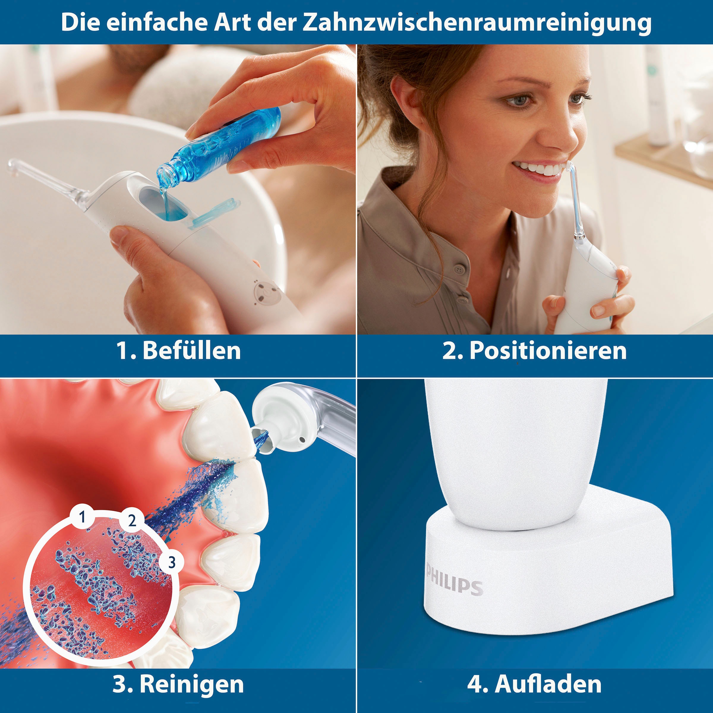 Philips Sonicare AirFloss »Ultra HX8438«, 2 St. Aufsätze