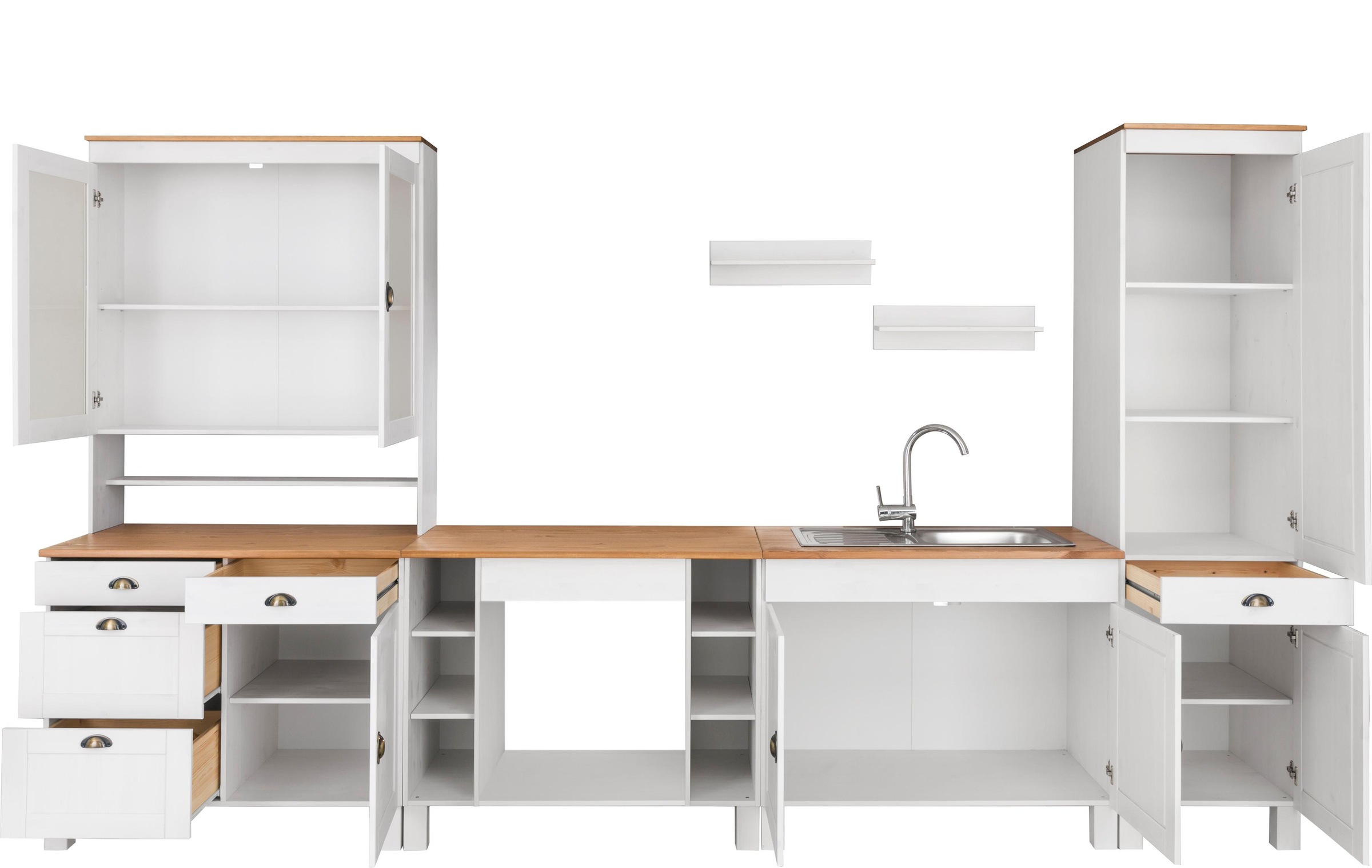 Home affaire KüchenSet »Oslo«, (7 St.), ohne EGeräte, Breite 350 cm