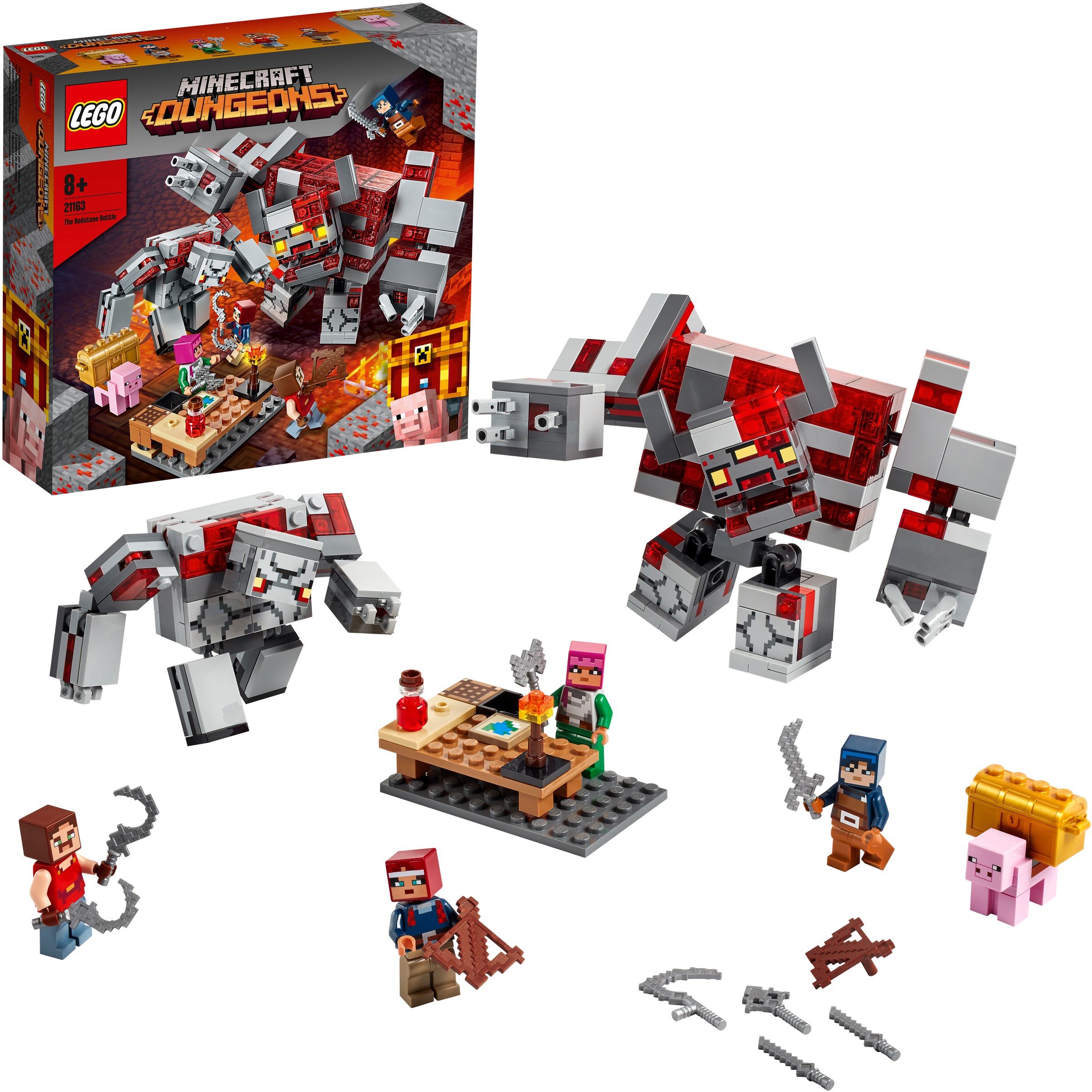 LEGO® Konstruktionsspielsteine »Das RedstoneKräftemessen (21163), LEGO