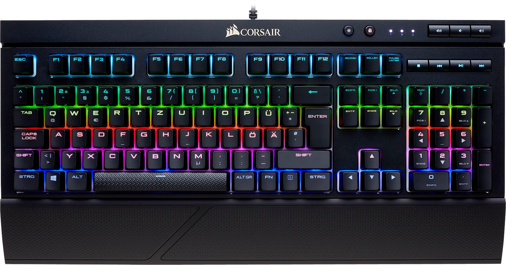 Corsair GamingTastatur »Gaming Keyboard K68 RGB Mechanical Cherry MX Red (DE Layout)« BAUR