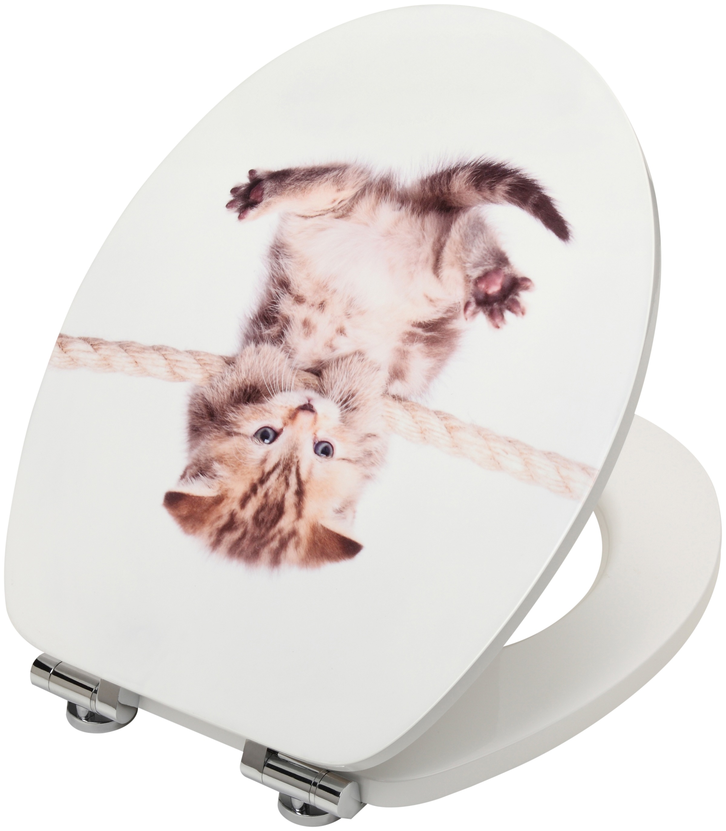 WCSitz »Katze«, MDF Toilettensitz mit Absenkautomatik auf Rechnung BAUR