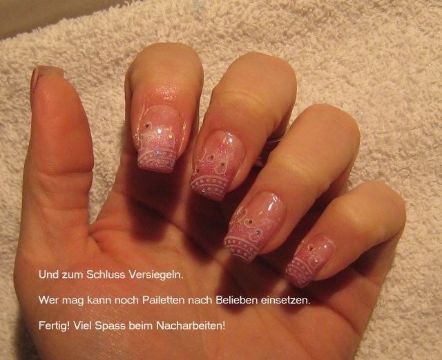 Bild Anleitungen künstliche Fingernägel / Valentinstag Nageldesign