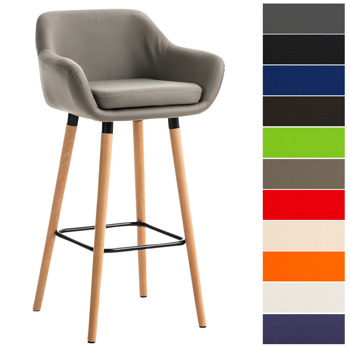 Chaise De Bar Avec Dossier / Chaise de bar en tissu Buckingham Monde