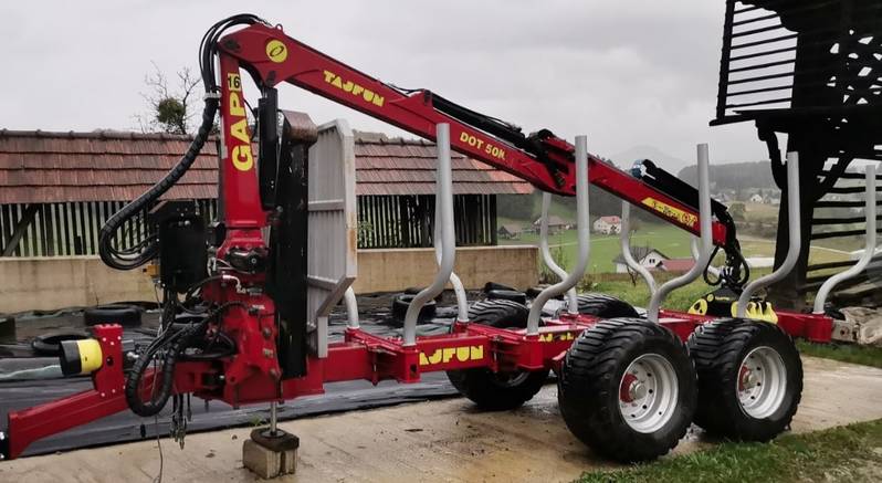 Holzanhänger/Rückewagen Tajfun Rückewagen 16t mit DOT 50K gebraucht