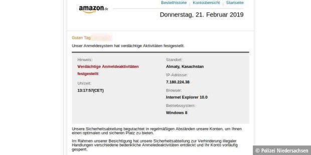 Polizei warnt Verstärkt falsche AmazonMails im Umlauf Macwelt