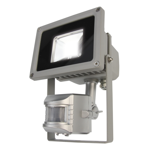 10W LED Flutlichtstrahler XENO mit Bewegungsmelder / 10 Watt