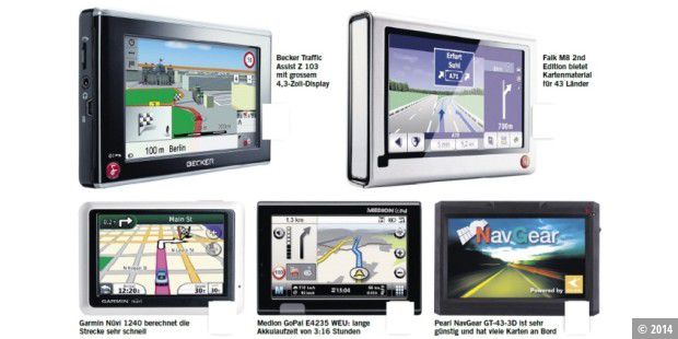 Vergleichstest Navigationsgeräte PCWELT