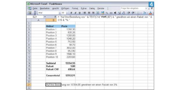 ExcelFunktion TEXT PCWELT