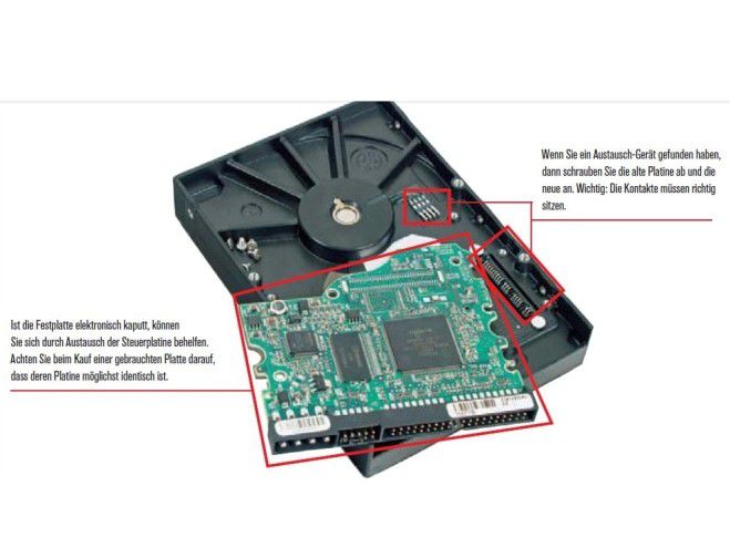 Datenrettung Swiss: Defekte Festplatten auslesen
