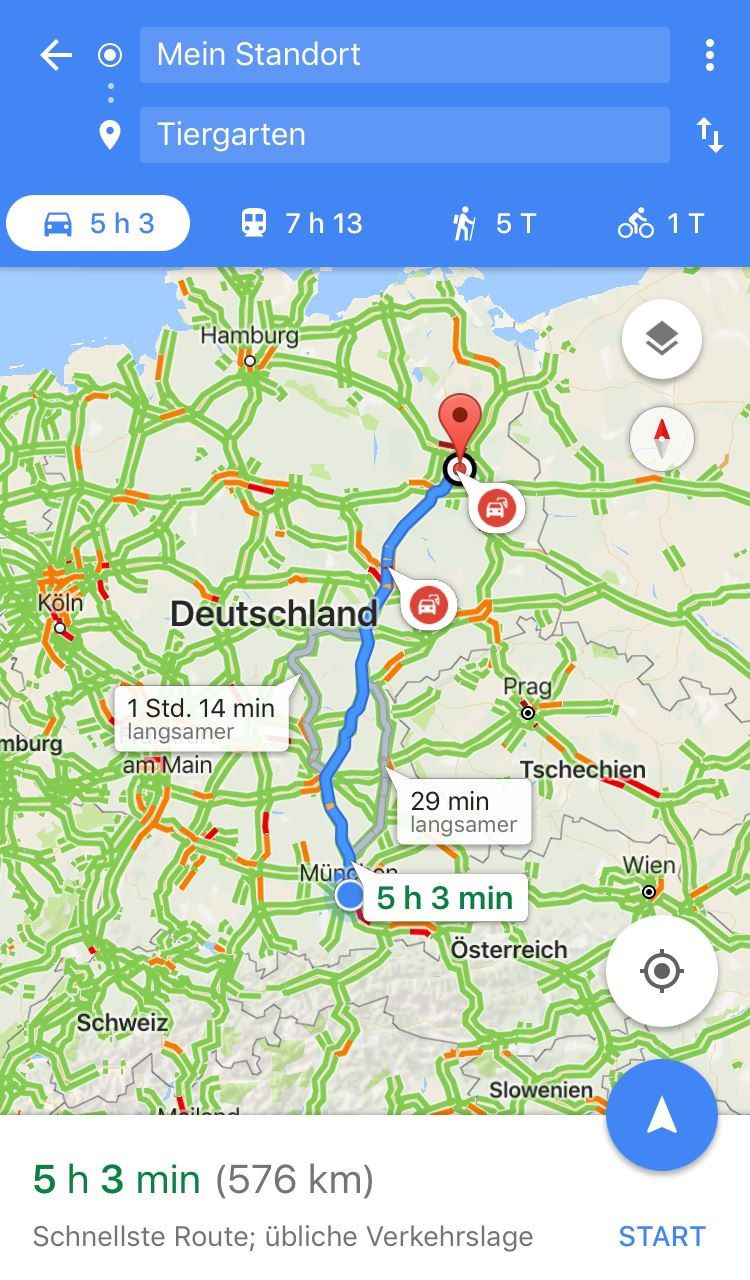 Google Maps Meine Karten Navigieren Google Maps im Test GratisNavigation mit exakten Verkehrslage
