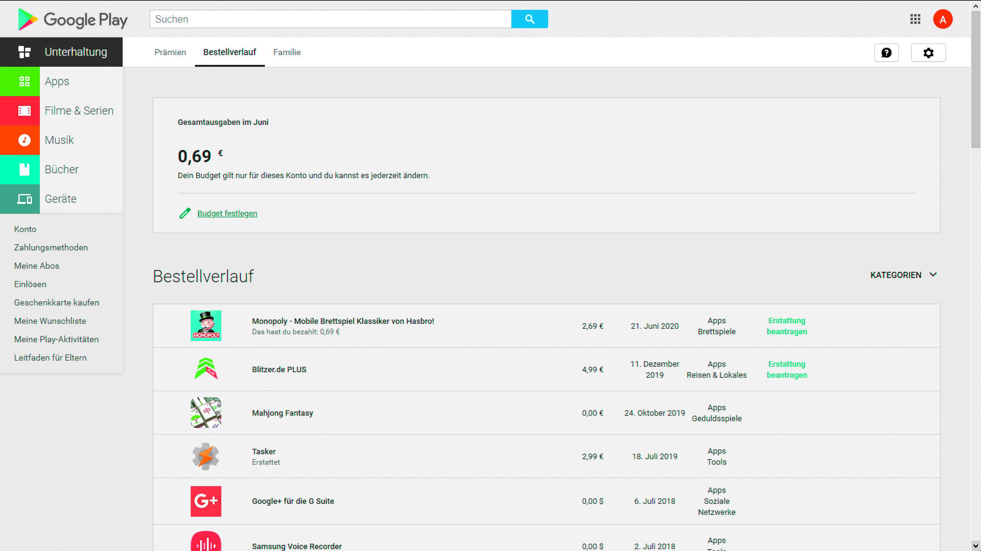 Gekaufte Apps bei Google Play zurückerstatten PCWELT