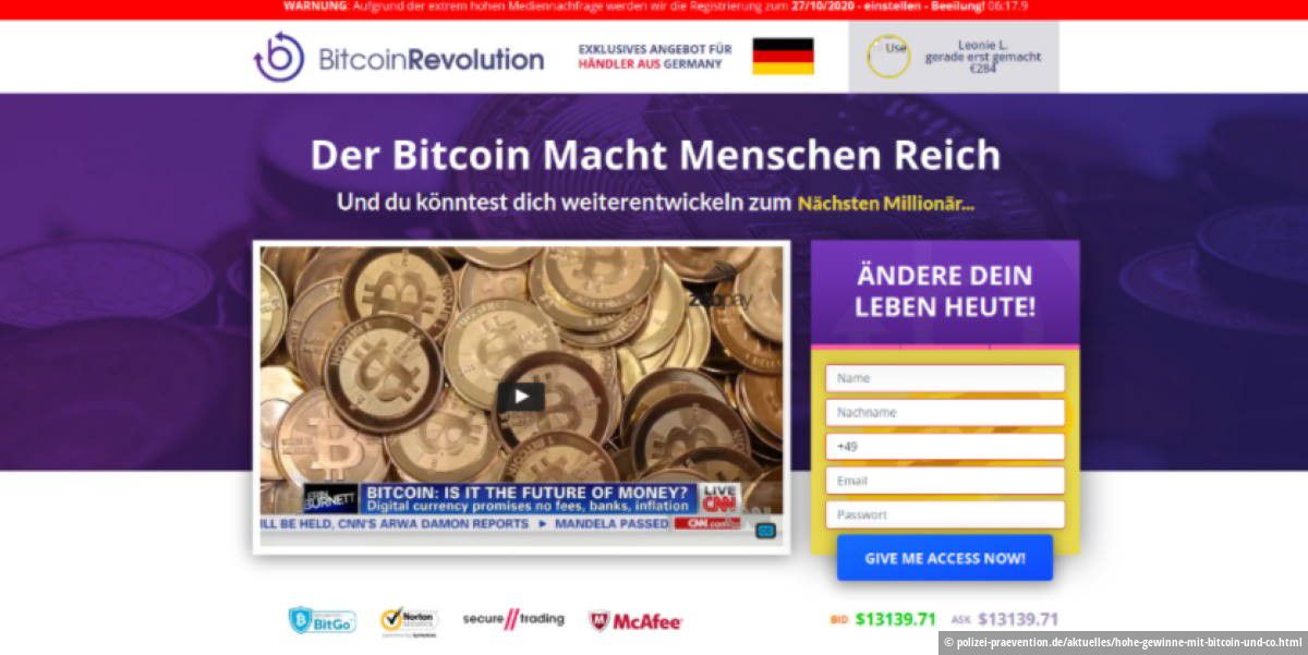 Polizei warnt vor BitcoinBetrug so läuft die Masche PCWELT