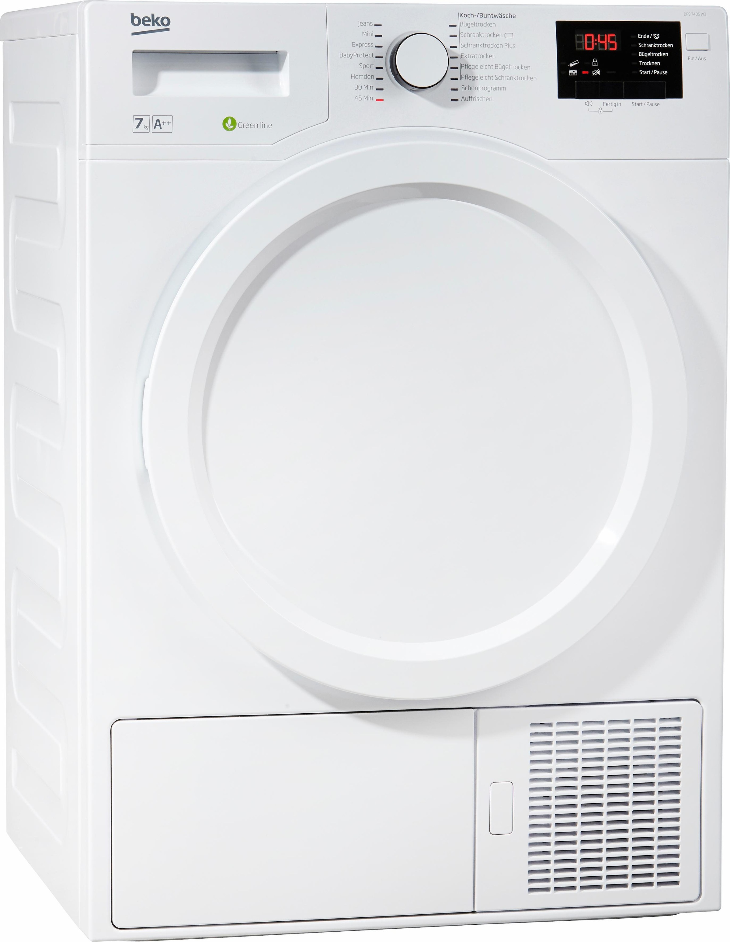 BEKO Wärmepumpentrockner »DPS 7405 W3«, 7 kg auf Rechnung bestellen