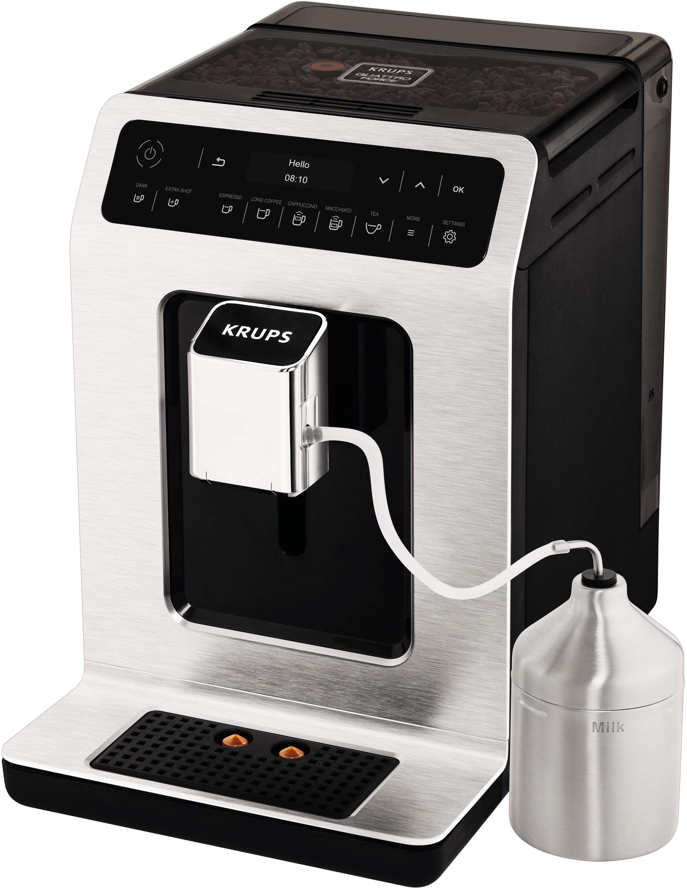 Krups Kaffeevollautomat EA891D Evidence Metal EspressoVollautomat, 2