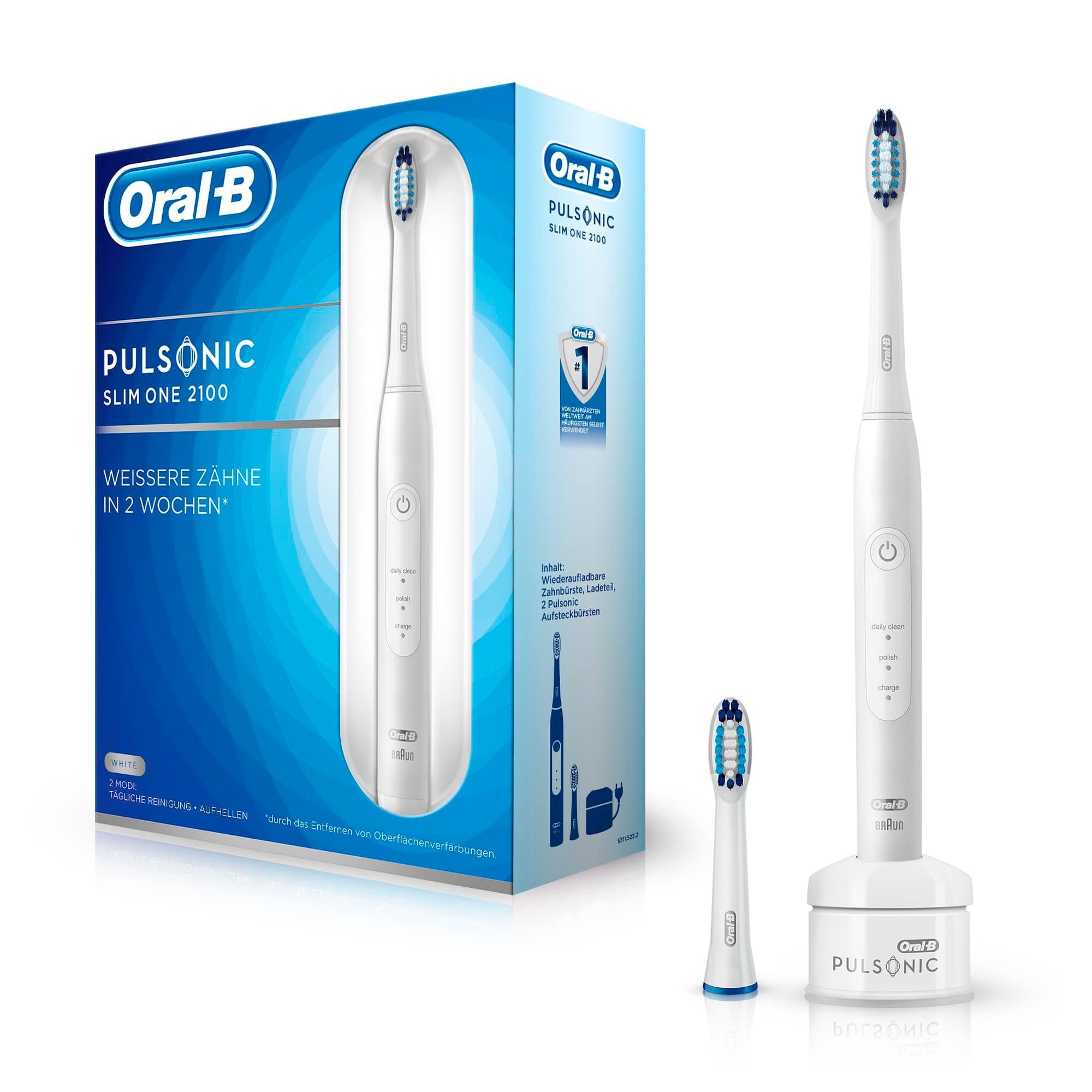 Oral B Schallzahnbürste »Pulsonic Slim 2100«, 2 St