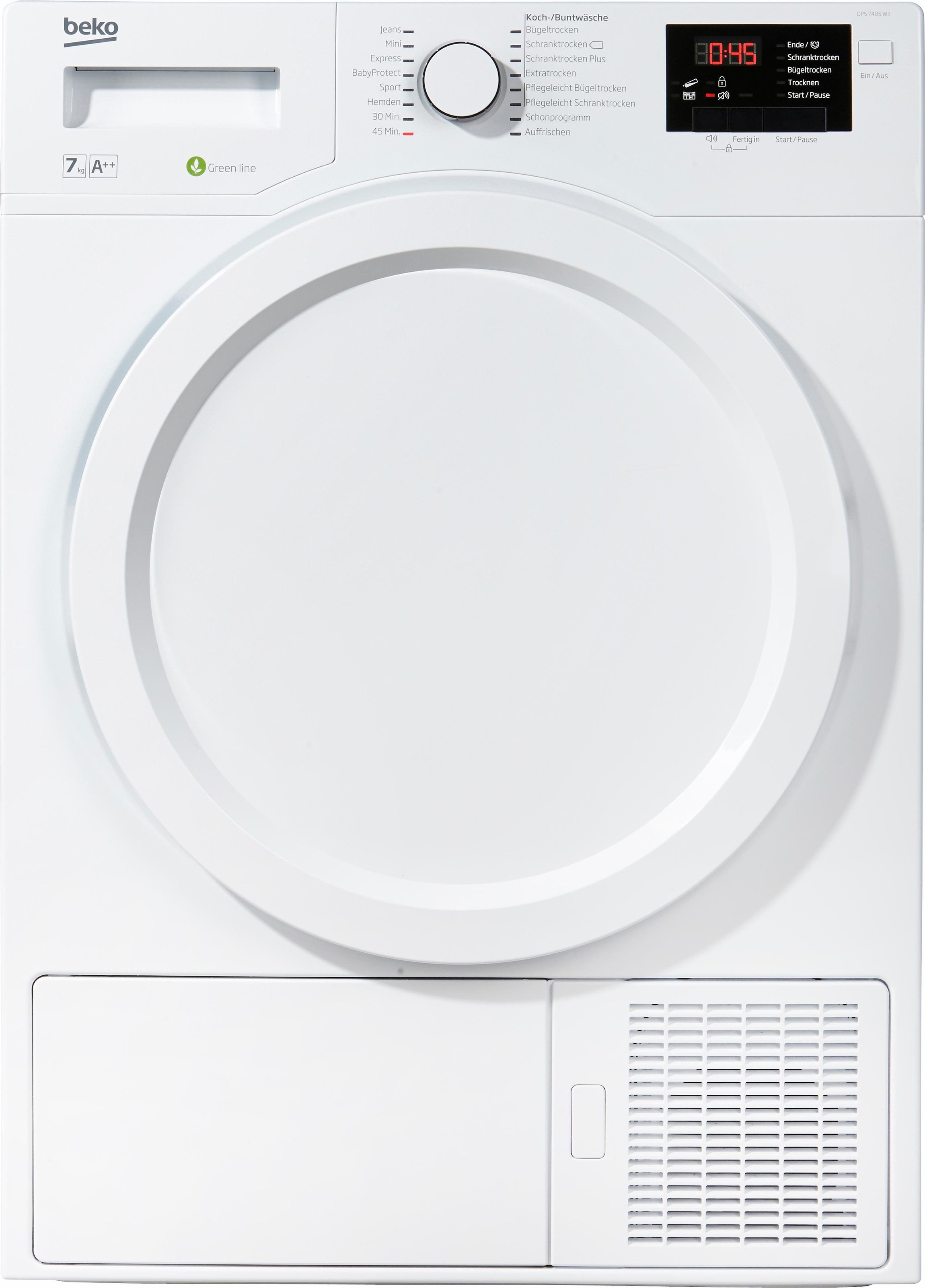 BEKO Wärmepumpentrockner »DPS 7405 W3«, 7 kg auf Rechnung bestellen