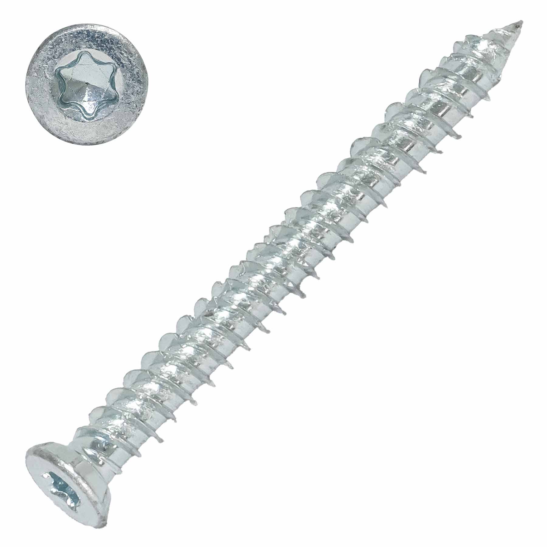 7,5 X 112 Mm Fensterrahmenschrauben Mit Fräs-Senkkopf, Tx30, 100 Stück | Schrauben-Hammer.de