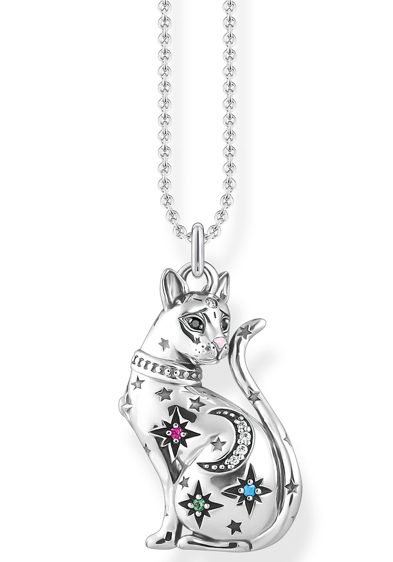 THOMAS SABO Kette mit Anhänger »Katze, KE19713407L42V, KE19713407