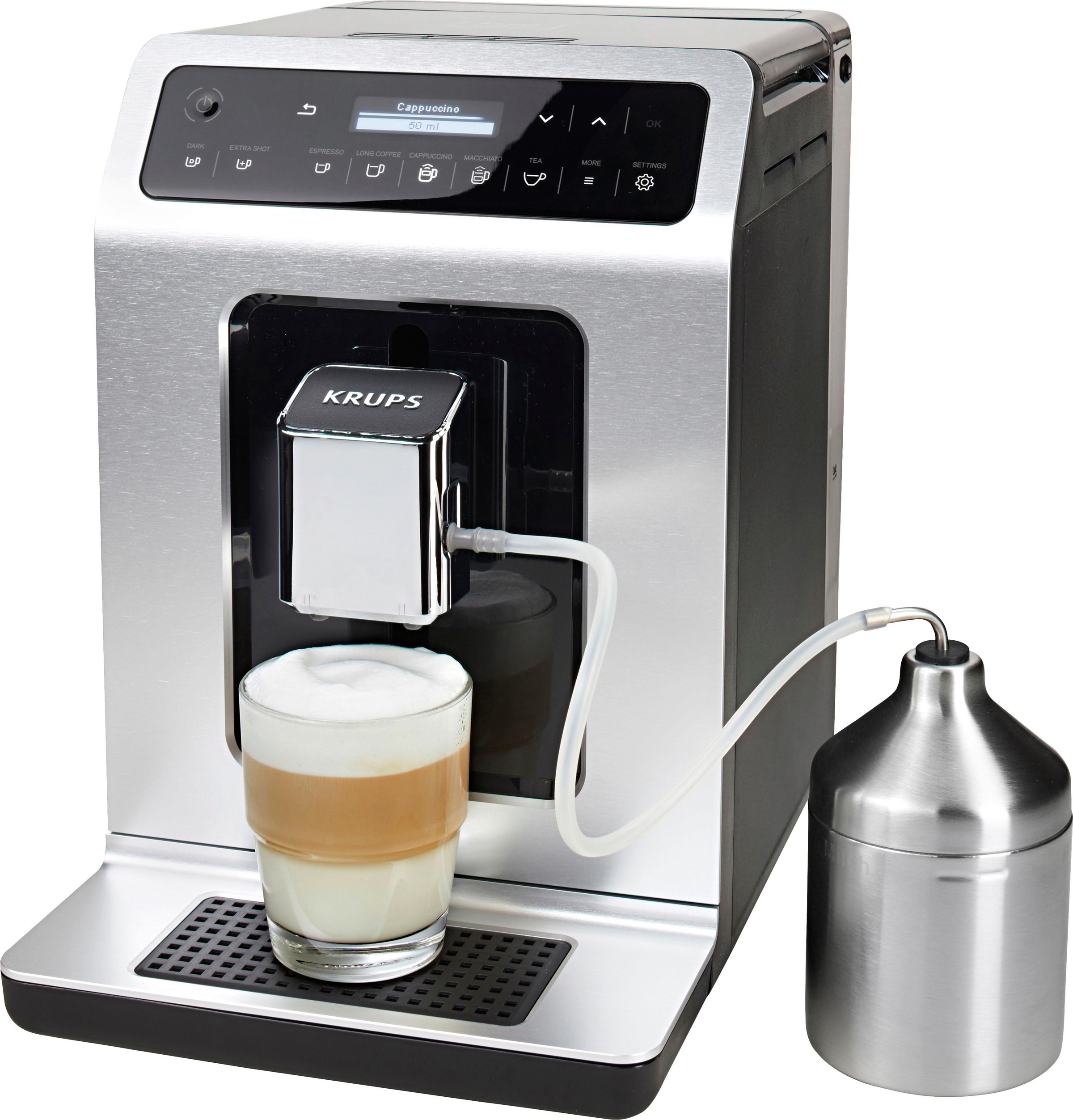 Krups Kaffeevollautomat EA891D Evidence Metal EspressoVollautomat, 2