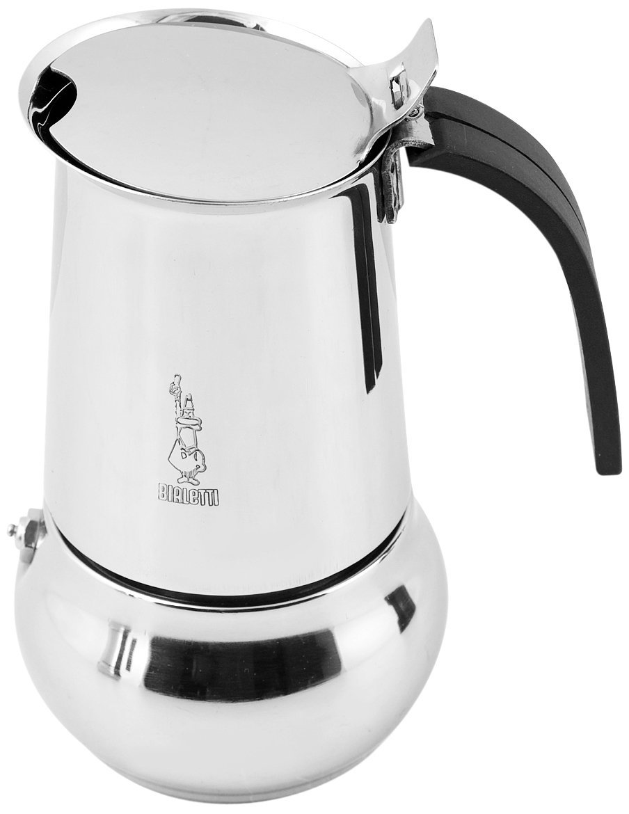 Bialetti Kitty Edelstahl Espressokocher,bis 10 Tass Kaffeekocher