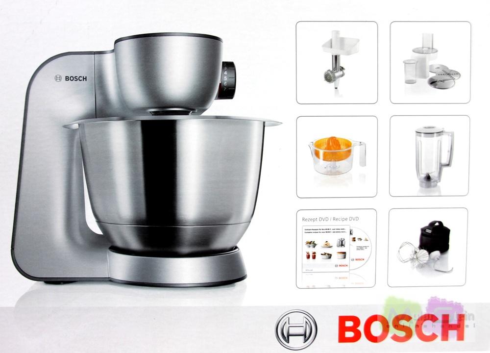 Bosch MUM56340 Küchenmaschine Styline 900 Watt Edelstahl Rührschüssel