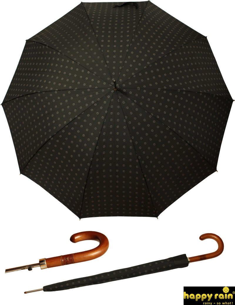 Herren Stockschirm X.O. Gentleman Schirm Regenschirm 10 teilig
