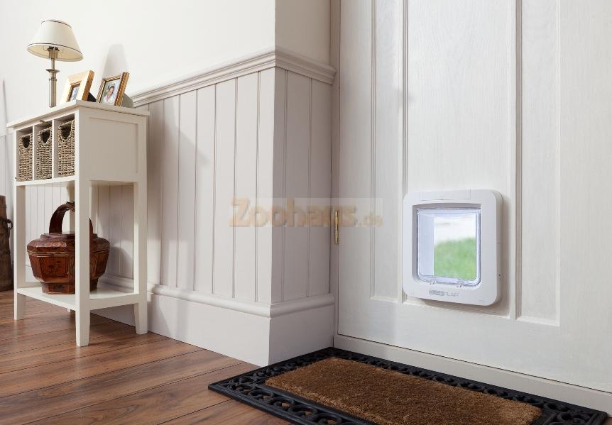 Sureflap XXL Mikrochip Katzenklappe / Haustierklappe weiß